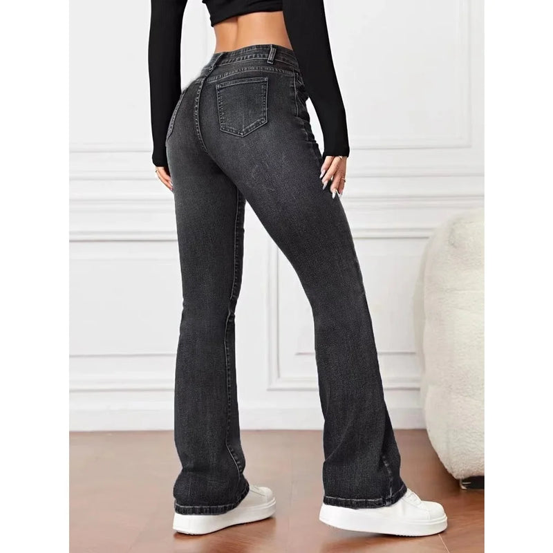 Stretch Slim Straight Denim Jeans