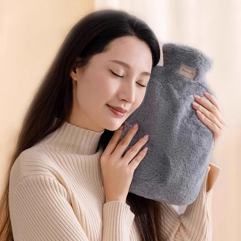 2000ml Hot Water Bag with Plush Cover