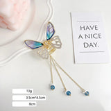 Butterfly Pearl Tassel Hairpin