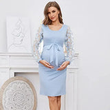 Maternity Stretch Maxi Gown - Long Maternity Dress