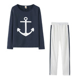 Women’s Fashion Pant Set – Boat Anchor Print