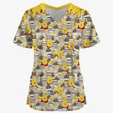 Winnie the Pooh 3D Scrub Tops