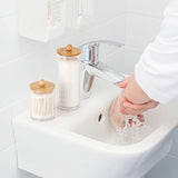 3pcs Cotton Swab Holder Bathroom Dispenser Storage Canister Set