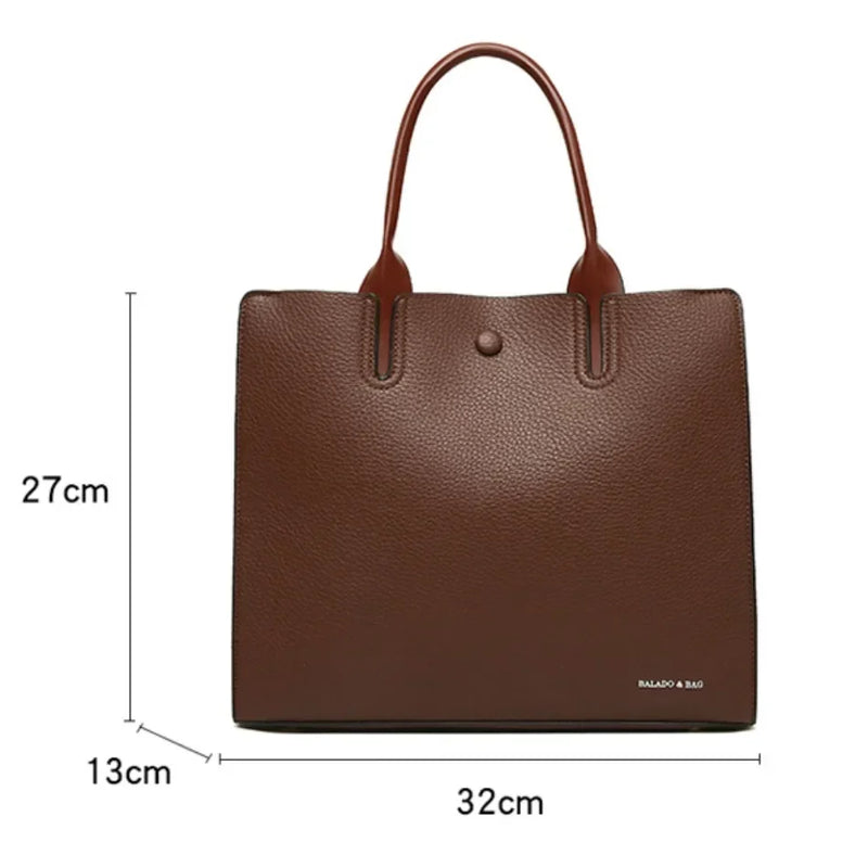 High Quality Soft Leather Tote Handbag