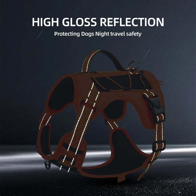 Multi-Functional Reflective No-Pull Dog Harness