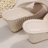 Platform Beach Wedges – Open Toed Rome Slippers