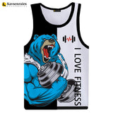 Men's Love Fitness Tank Top - 3D Printed Tank Tops 