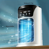 Portable Air Conditioner & USB Air Cooler Fan – 6-Speed Humidifier