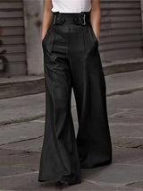 High Waist Wide Leg Vintage Autumn Pleated Pants