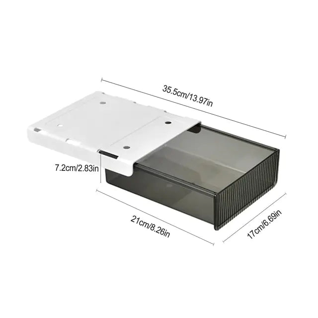 Self-Adhesive Slide-Out Under Desk Storage Drawer