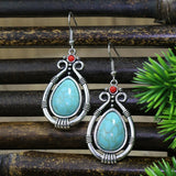 Ethnic Vintage Boho Creative Geometric Silver Color Dangle Earrings