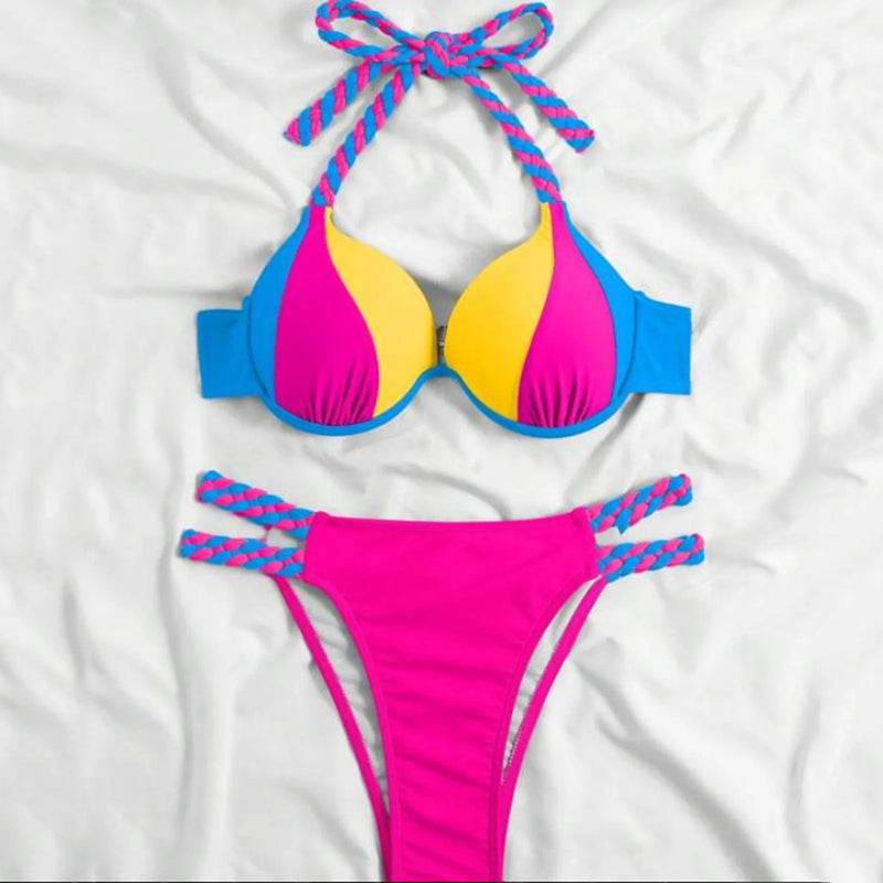 High Waisted Bikini - Sporty Bathing Suit