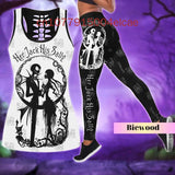 Disney Maleficent Women's Hollow Vest+ Leggings Yoga Set