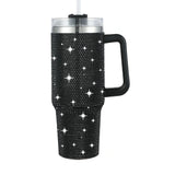 Diamond Thermos Cup with Handle – 40oz