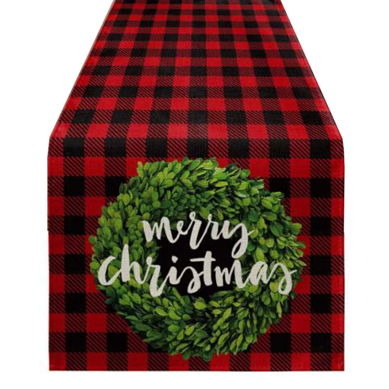 Fashion Christmas Tree Printed Table Runner