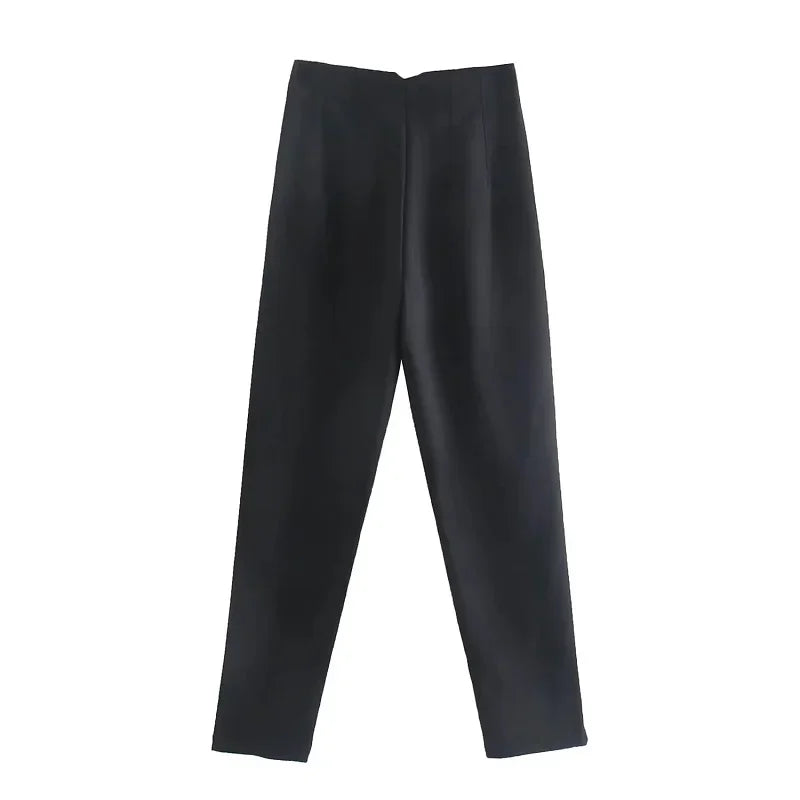 Women's High Waisted Casual Dress Trousers