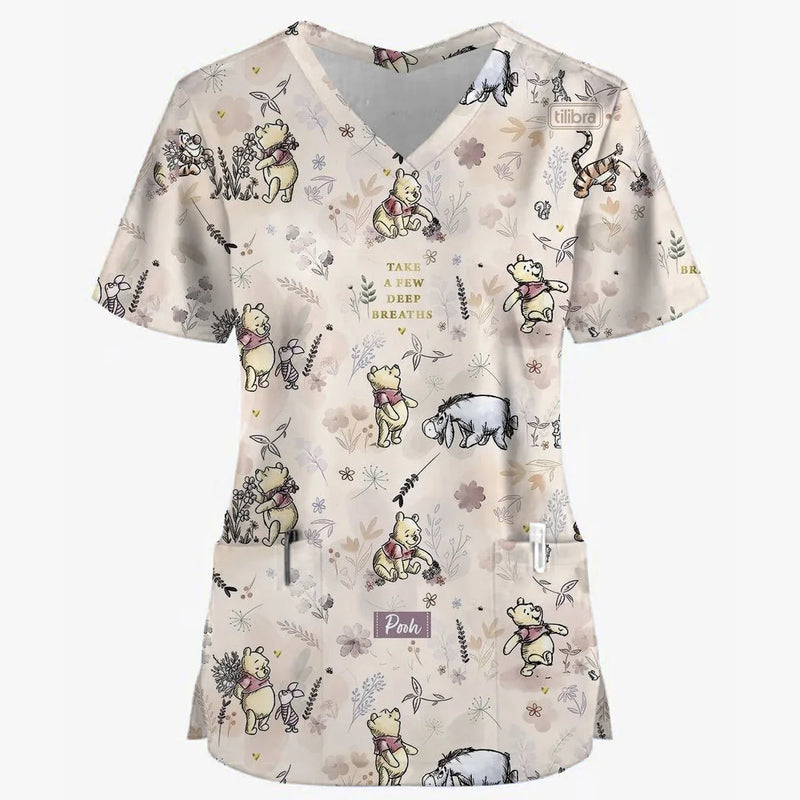 Winnie the Pooh 3D Scrub Tops