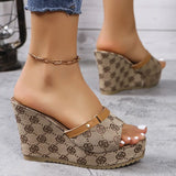 Summer Chunky Platform Mule Slippers