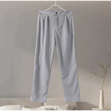 Casual O-neck Full Sleeve Pullover Pleated Long Trousers 2-Piece Outfit