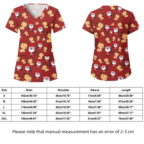 Minnie Mouse Mickey Mouse Scrub Tops – V-Neck Disney Scrub Tops