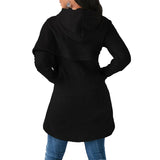 Hooded Long Sleeve Long Sweater