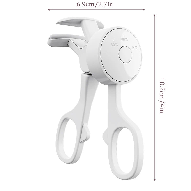 Electric Eyelash Curler: Fast Heating Portable Eyelash Perm & Lasting Curling Tool