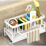 Kitchen Drain Rack Multi-Functional Sponge Cloth Detergent Storage Rack