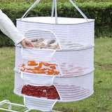 3-Tier Portable Mesh Herb Hanging Dryer