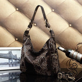 Luxury Shoulder Bag - Genuine Suede Cow Leather