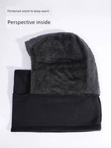 Fleece Winter Hat & Scarf with Integrated Wind Mask