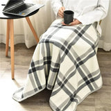 Thick Plaid Blanket – Warm Winter Wearable Blanket