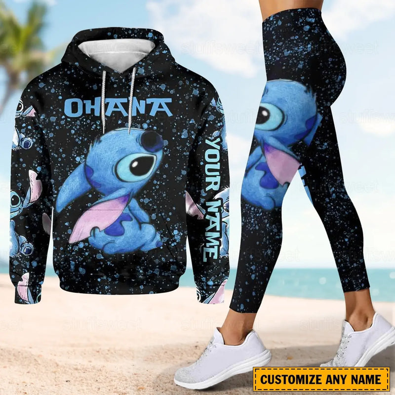 Custom Stitch 3D Hoodie and Leggings Set