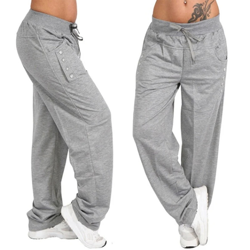 Black and Gray Jogger Trousers