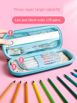 Unicorn Stain-Resistant Pink Pencil Case