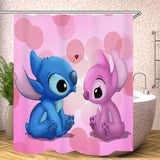 Stitch Bathroom Accessories Shower Curtain Set