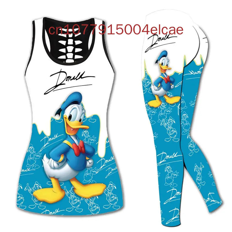 Daisy Duck Women's Cutout Tank Top + Leggings Set