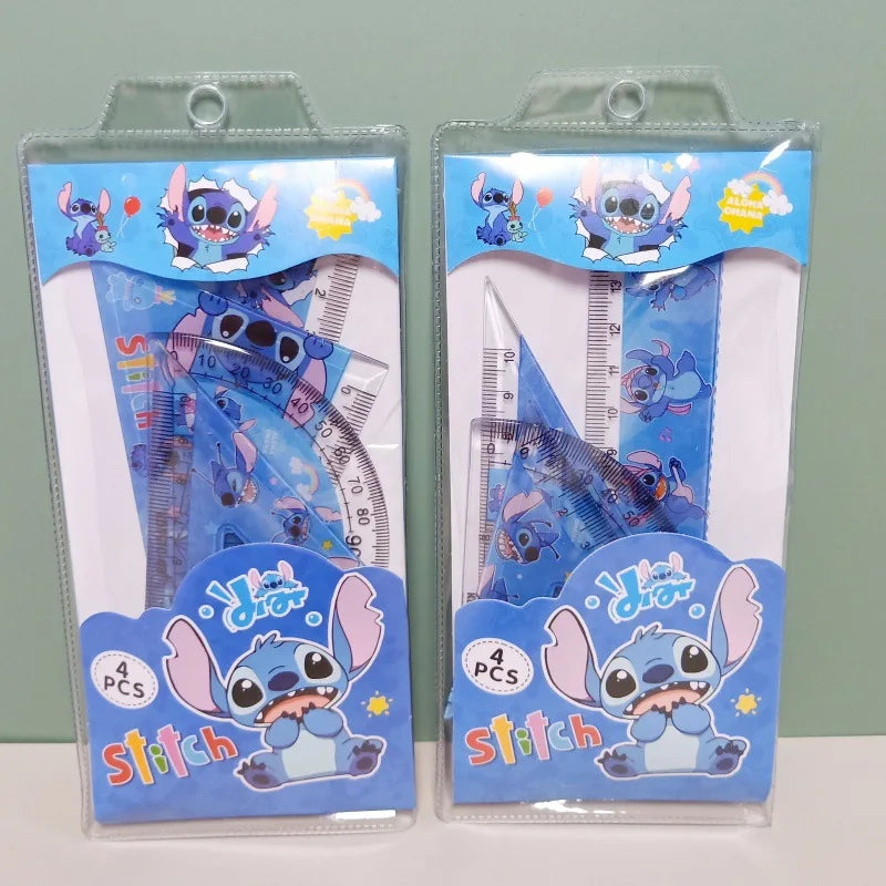 4pcs Disney Stitch Ruler Set