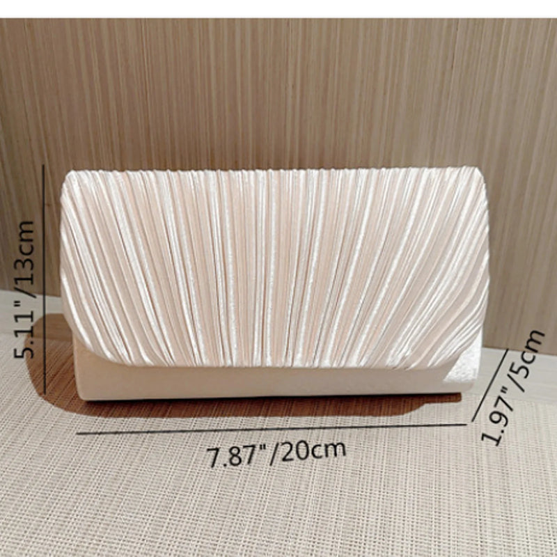 Elegant Luxury Fashion Fold Evening Clutch Bag