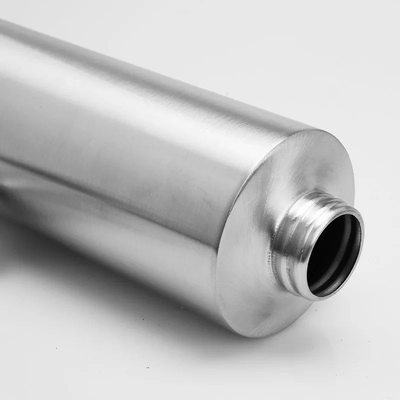 304 Stainless Steel Cylindrical Shower Gel Bottle