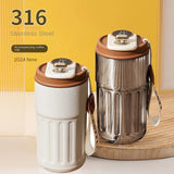 450ml Thermos Bottle with Intelligent Temperature Display - Stainless Steel Thermal Cup