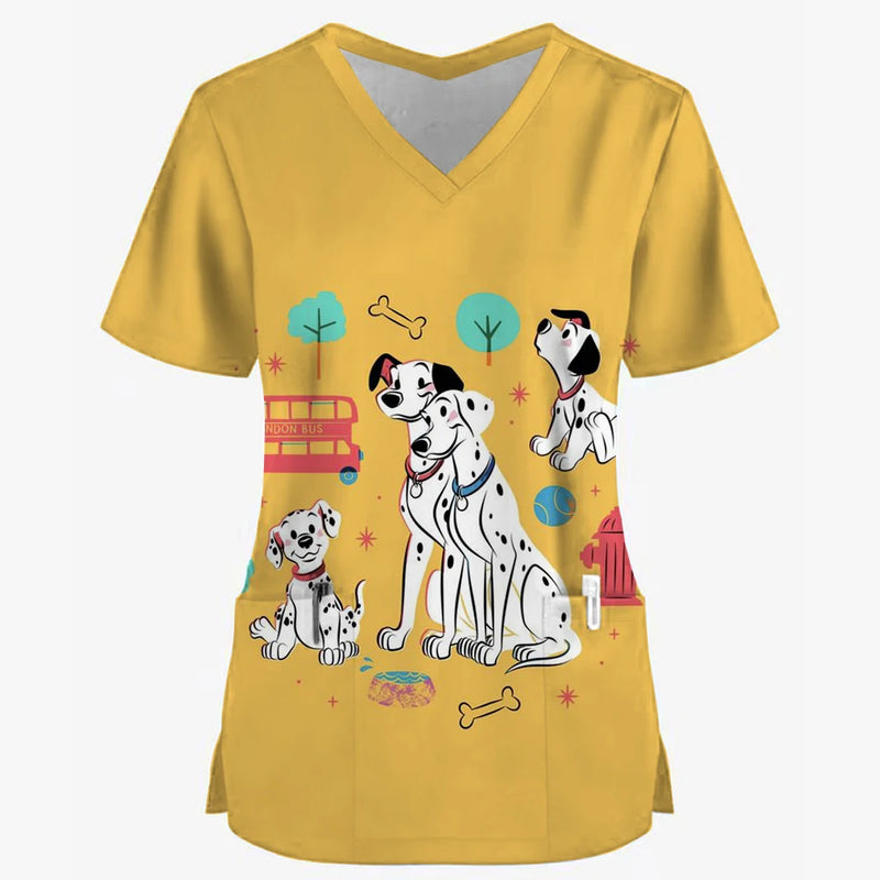 101 Dalmatians Scrub Tops - Nurse Uniform