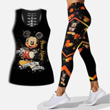 Mickey Mouse Hollow Vest and Leggings Yoga Suit