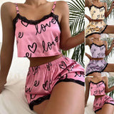 Pajama Shorts Camisoles Sleepwear Set