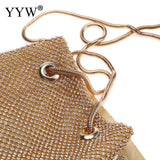 INS Mini Rhinestone Drawstring Tote Bag