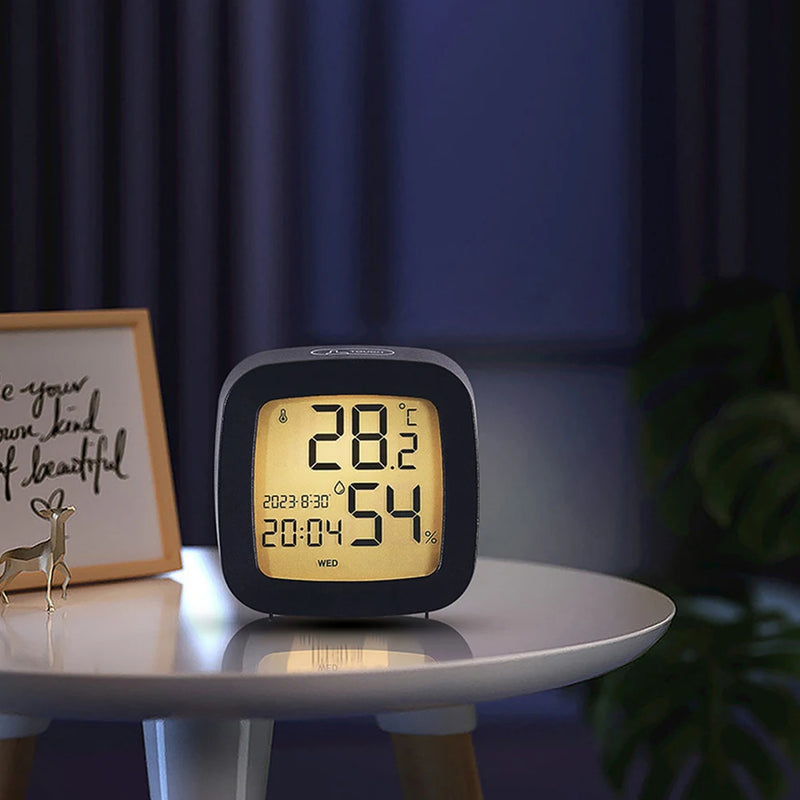 LED Alarm Clock with Backlight and Temperature/Humidity Monitor