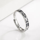 925 Sterling Silver Knight Princess Ring Set