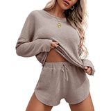 Long Sleeve Top And Shorts Sleepwear