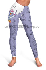 Daisy Duck Cutout Tank Top + Leggings Yoga Set