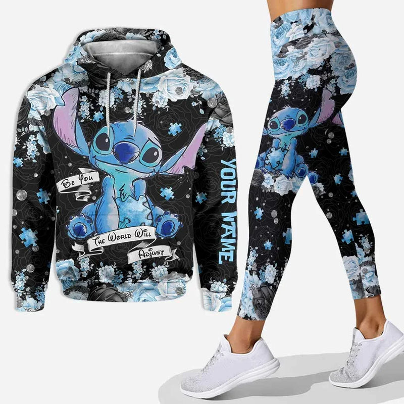 Custom Stitch 3D Hoodie and Leggings Set