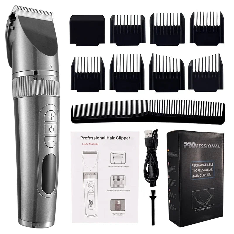 Professional Hair Clipper & Beard Trimmer